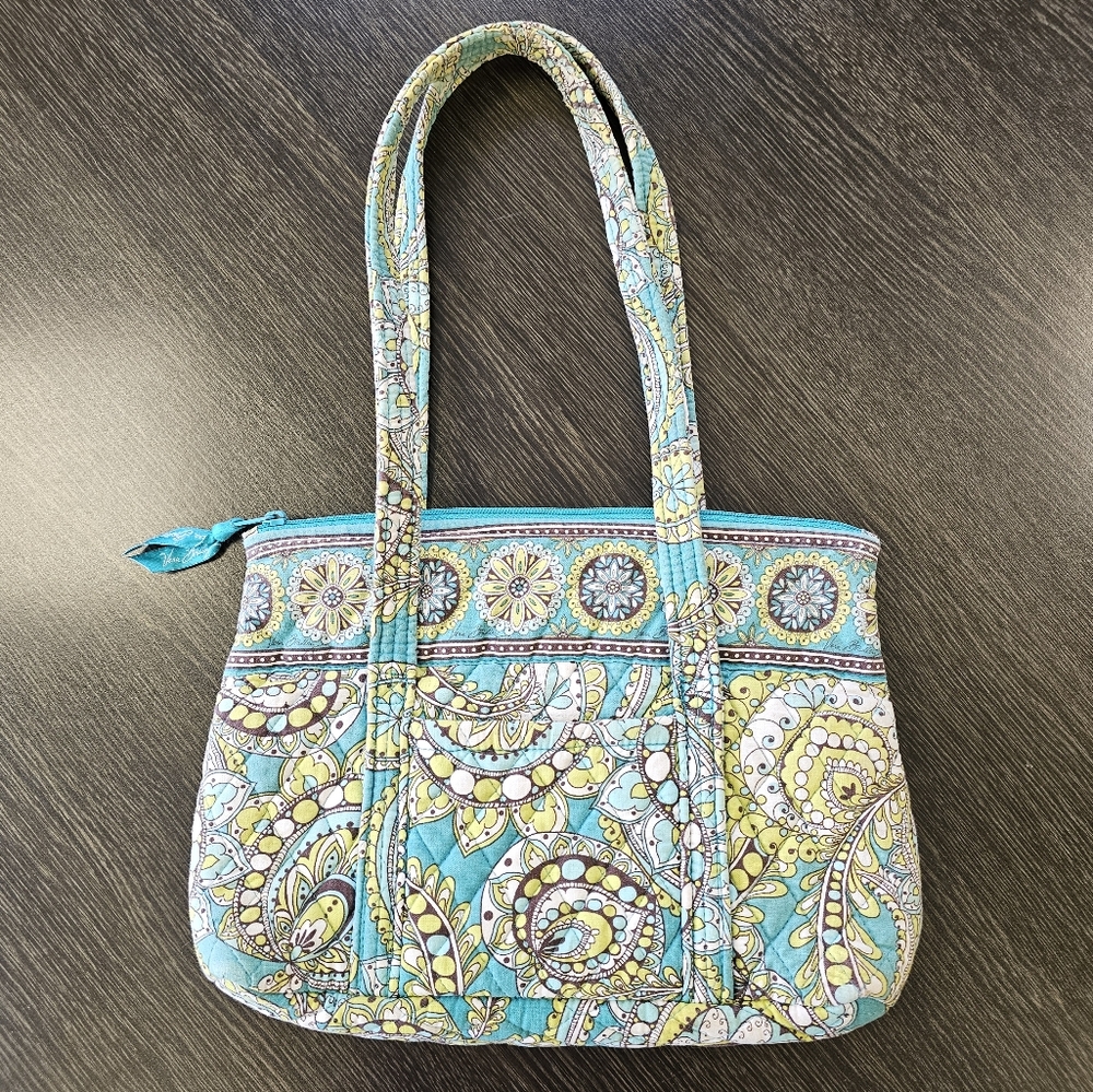 Vera Bradley Small Hand Bag Organizer Purse - Peacock Design